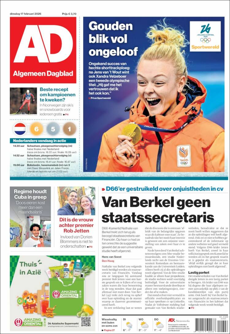 Portada de AD (Pa&iacute;ses Bajos)