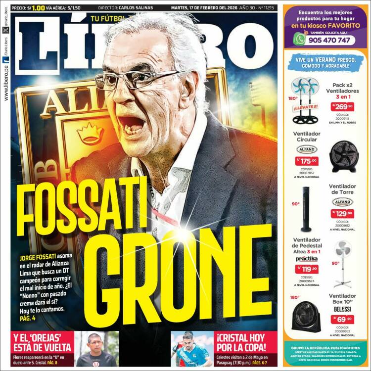 Portada de Líbero (Per&uacute;)