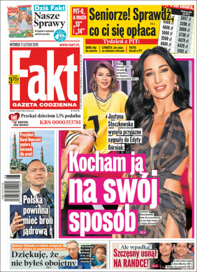 Portada de Fakt (Polonia)