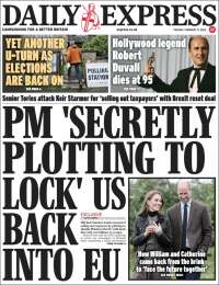 Portada de Daily Express (Royaume-Uni)