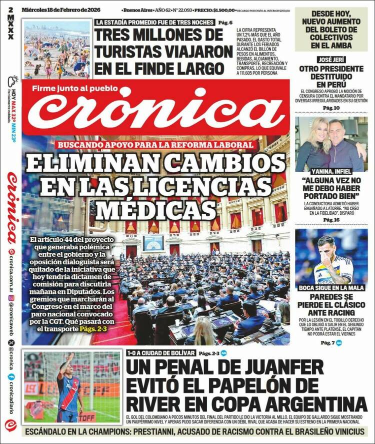 Portada de La Voz del Chaco (Argentina)