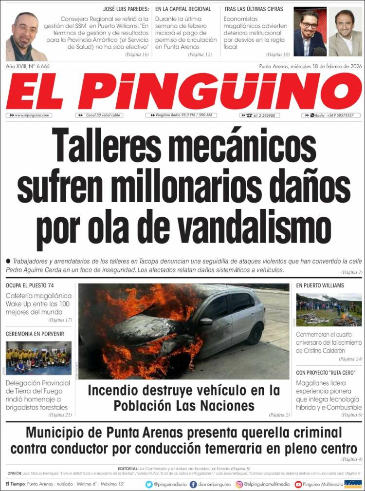Portada de El Pingüino (Chile)