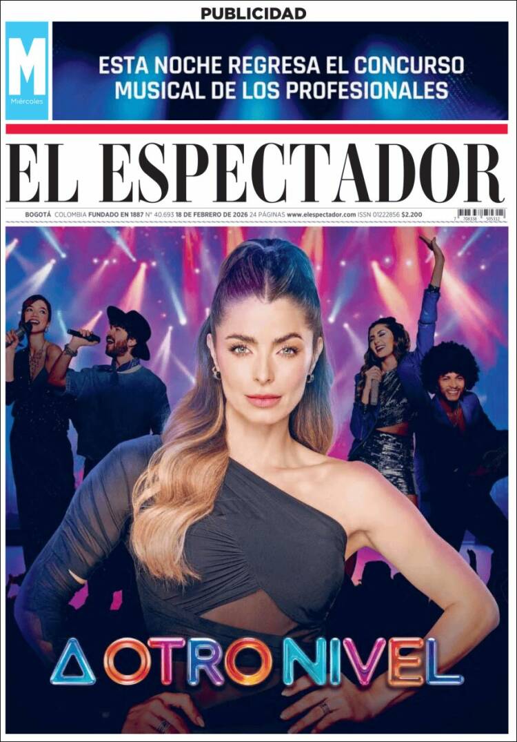 Portada de El Espectador (Colombia)
