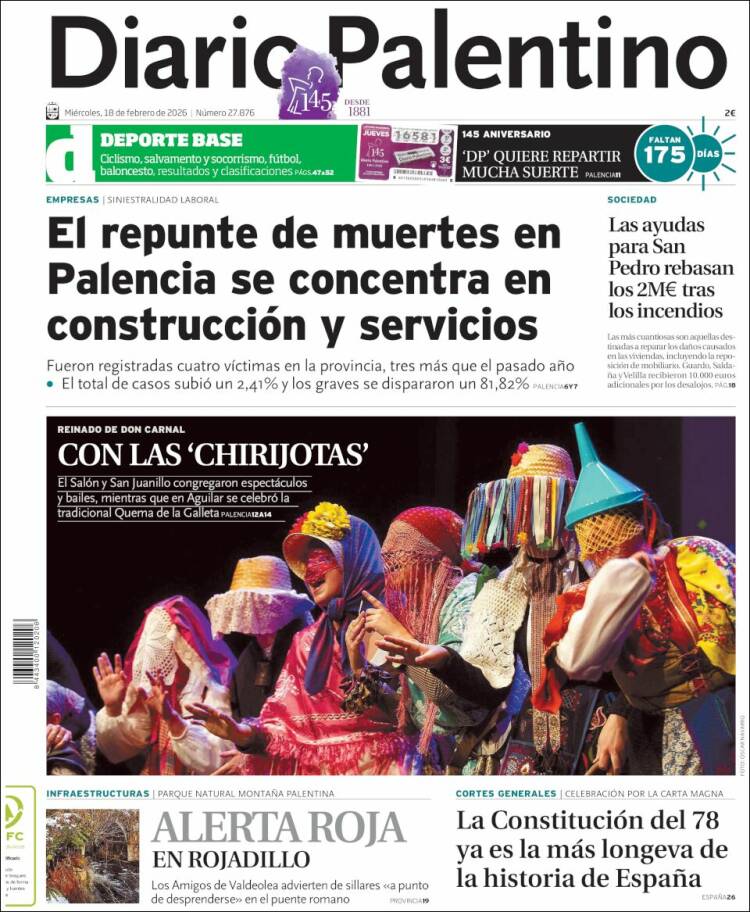 Portada de Diario Palentino (Espa&ntilde;a)
