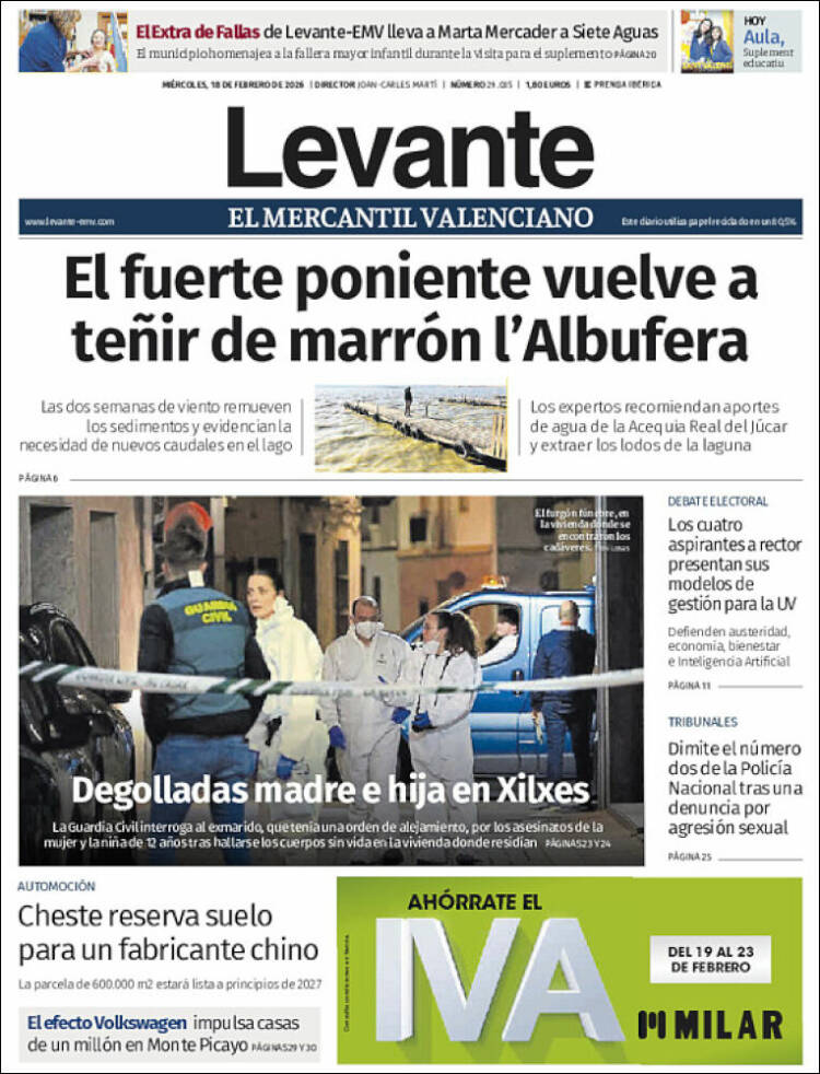 Portada de Levante (Espa&ntilde;a)