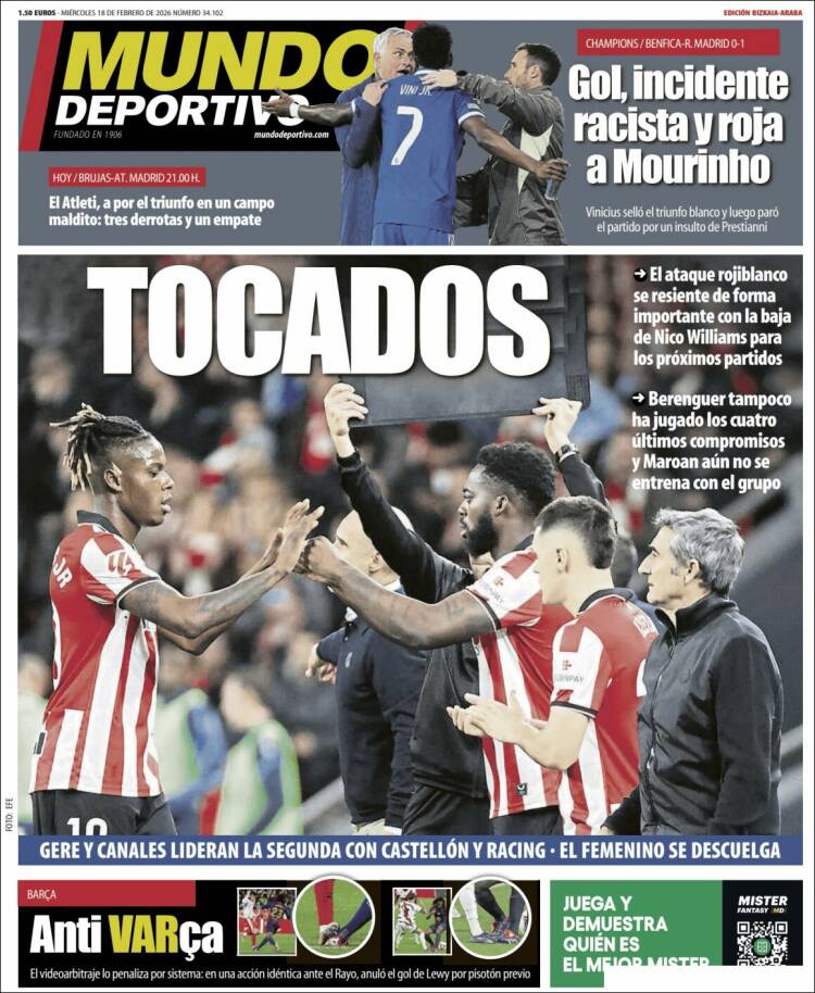 Portada de Mundo Deportivo Bizkaia (Espa&ntilde;a)
