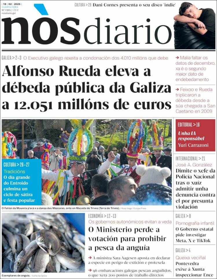 Portada de Nòs Diario (Espa&ntilde;a)