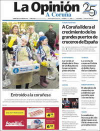 Portada de La Opinión de A Coruña (Espa&ntilde;a)