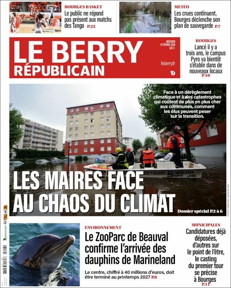 Portada de Berry Republicain (Francia)