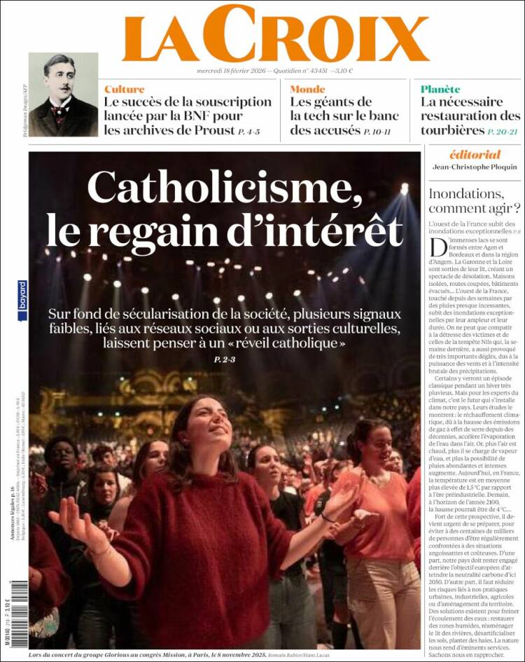 Portada de La Croix (Francia)