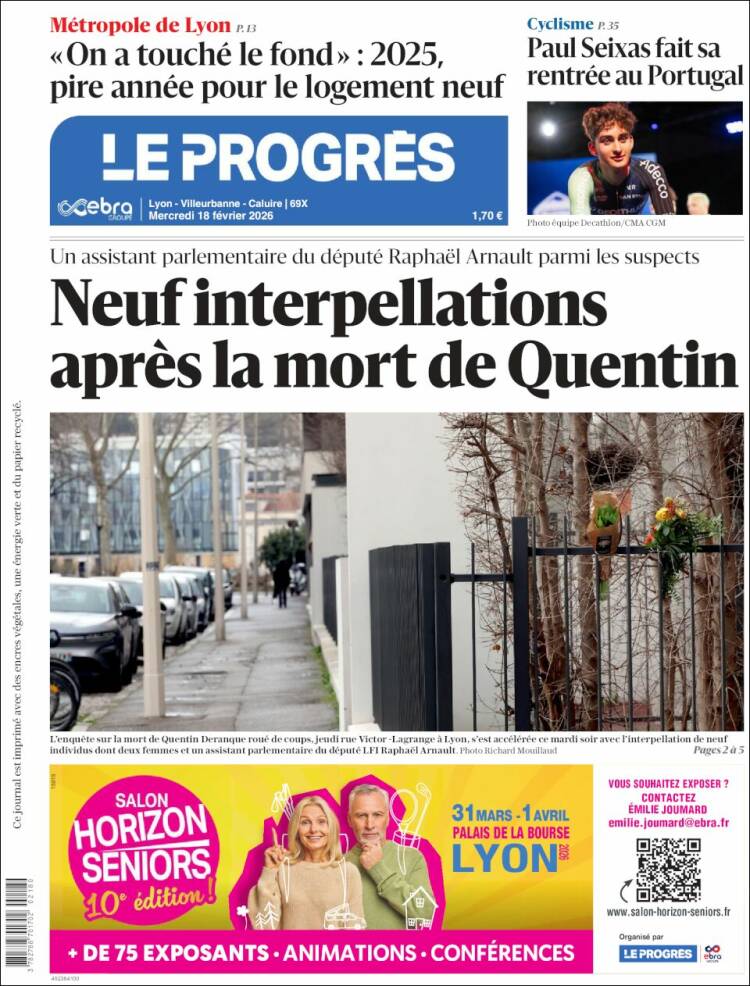 Portada de Progres de Fecamp (Francia)