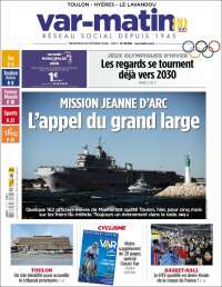 Portada de Var-Matin (Francia)