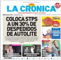 Portada de La Crónica de Baja California (M&eacute;xico)