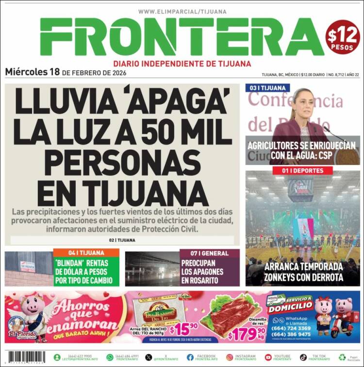 Portada de Frontera (M&eacute;xico)