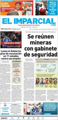 Portada de El Imparcial (M&eacute;xico)