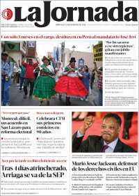 Portada de La Jornada (M&eacute;xico)