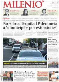 Portada de Milenio - Jalisco (M&eacute;xico)