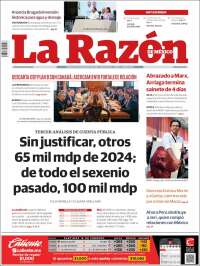 Portada de La Razón (M&eacute;xico)