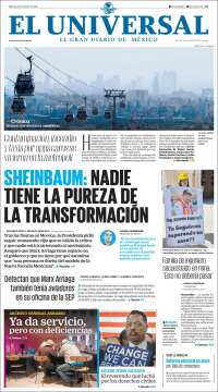 Portada de El Universal (M&eacute;xico)