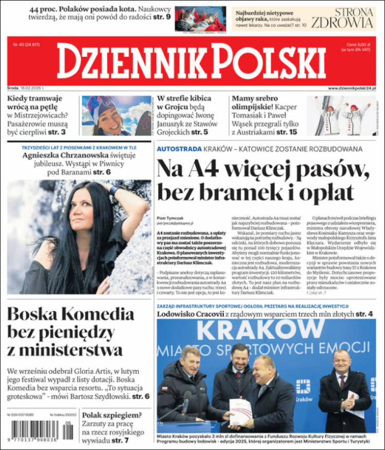 Portada de Dziennik (Polonia)