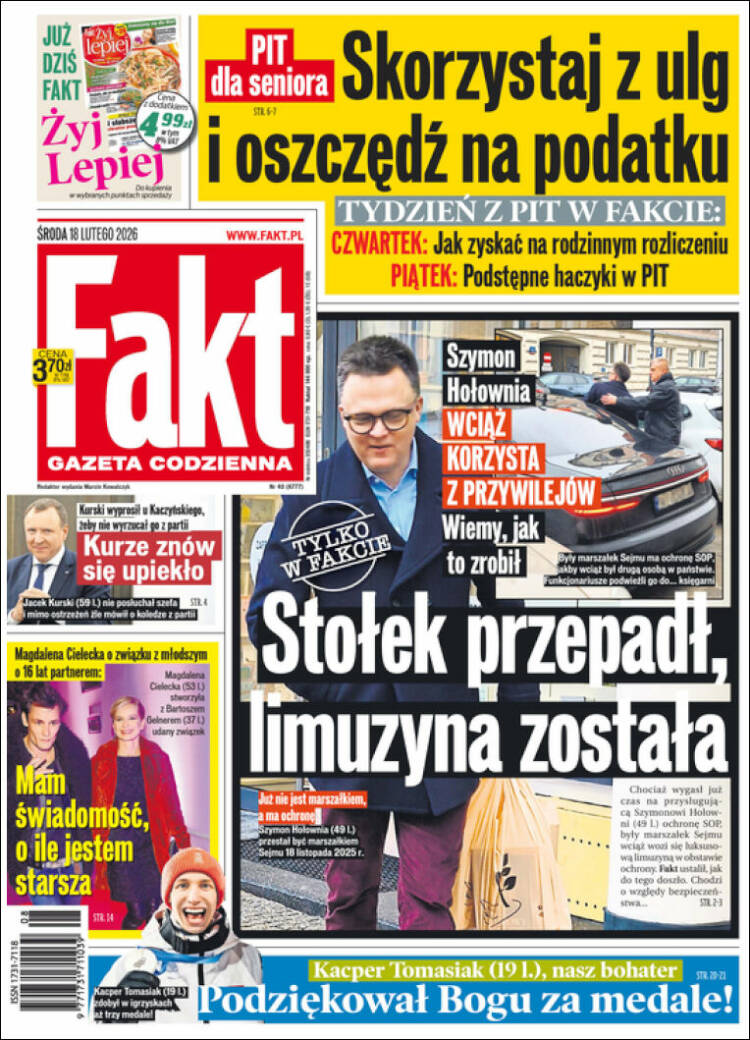 Portada de Fakt (Polonia)