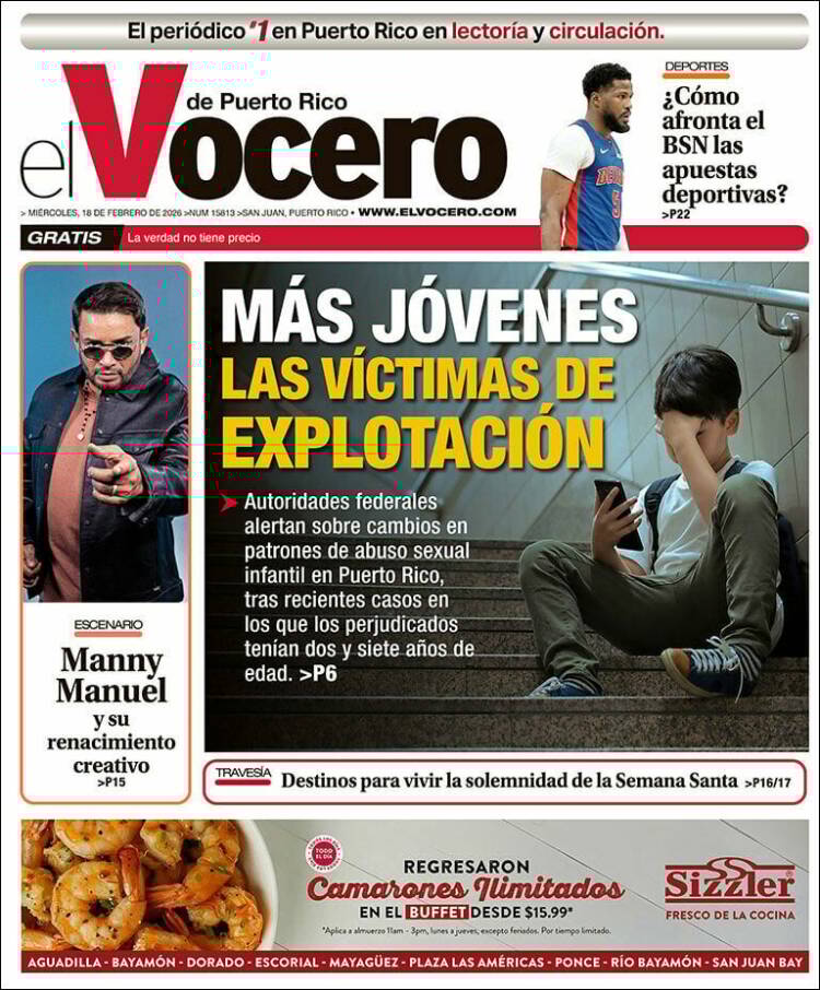 Portada de Vocero (Puerto Rico)