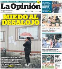 Portada de La Opinión (USA)