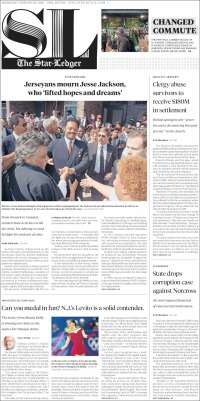 Portada de Star-Ledger (USA)