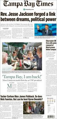 Portada de Tampa Bay Times (USA)