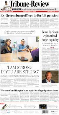 Portada de Tribune-Review (USA)