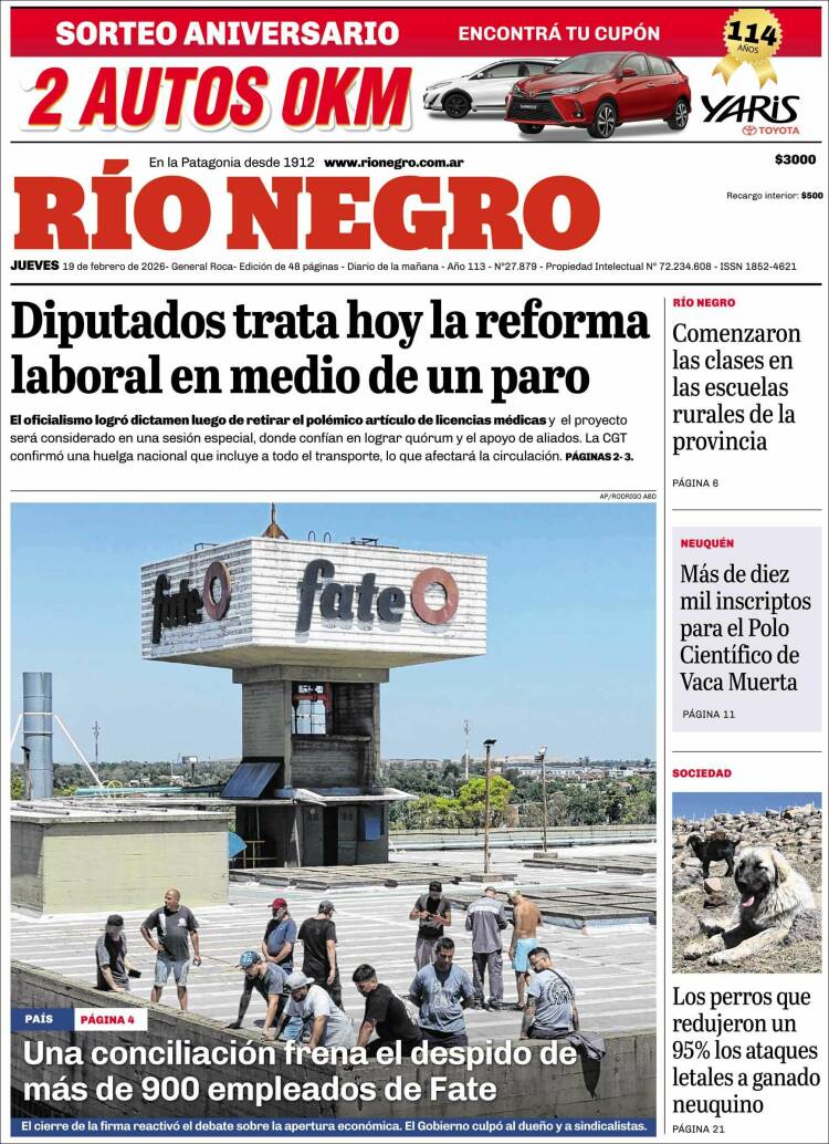 Portada de Rio Negro (Argentina)