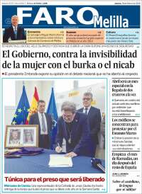 Portada de El Faro de Melilla (Espa&ntilde;a)