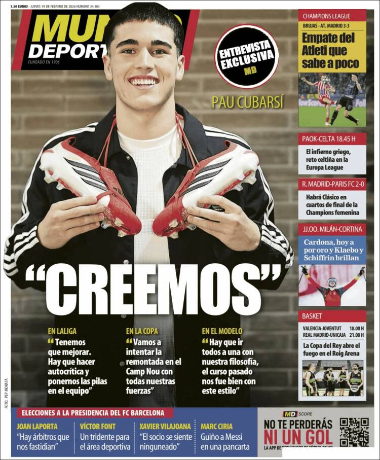 Portada de El Mundo Deportivo (Espa&ntilde;a)