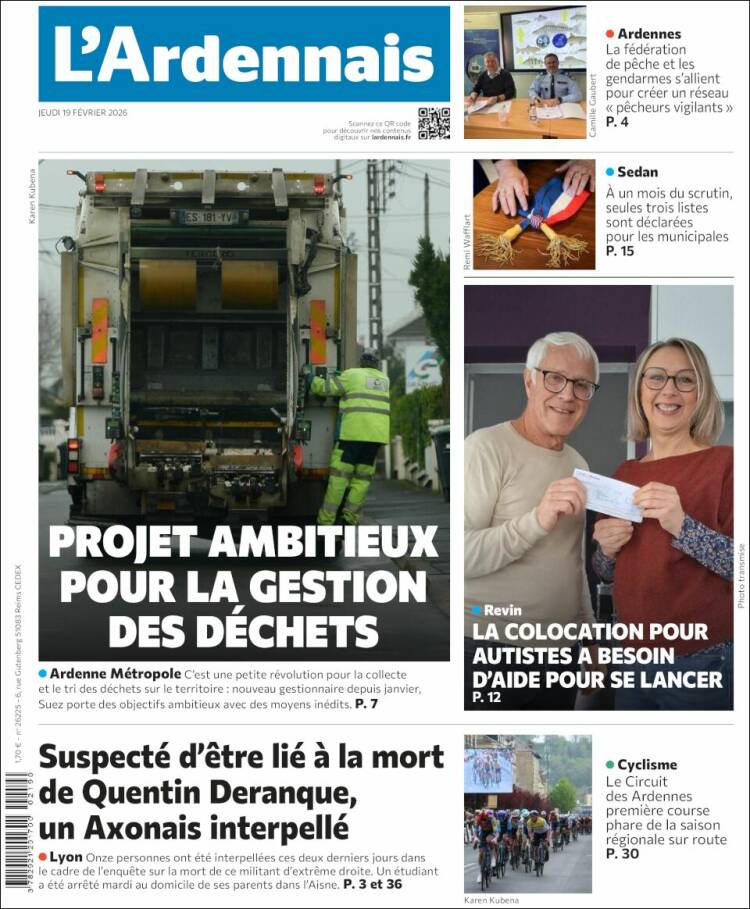 Portada de L'Ardenais (Francia)