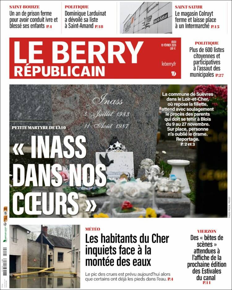 Portada de Berry Republicain (Francia)