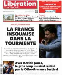 Portada de Libération Champagne (Francia)