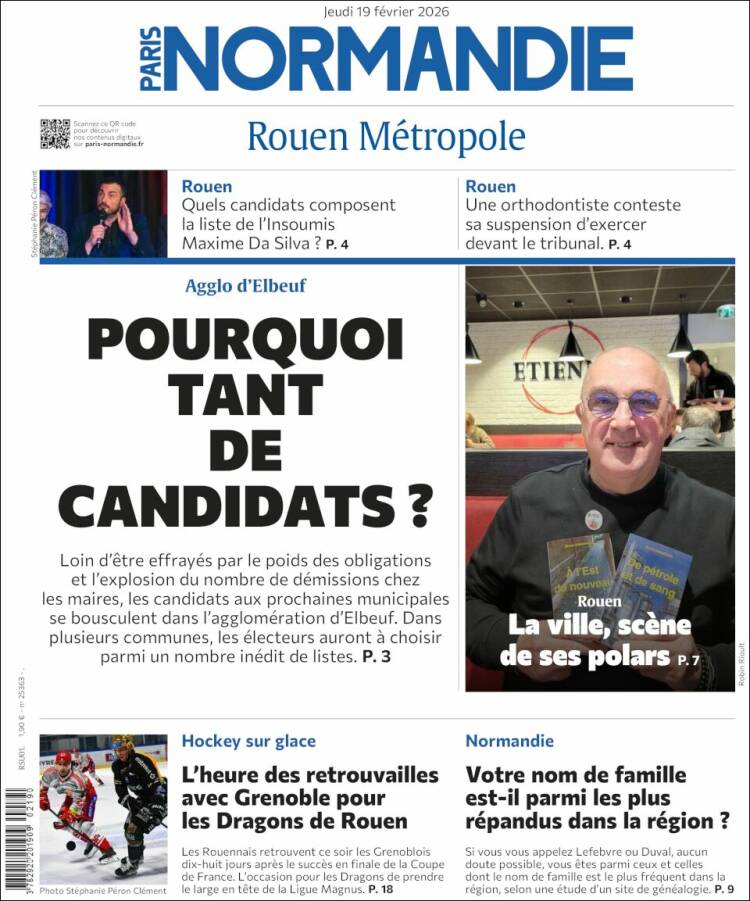 Portada de Paris Normandie (Francia)