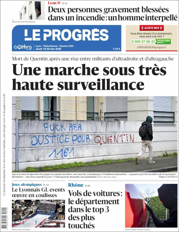 Portada de Progres de Fecamp (Francia)
