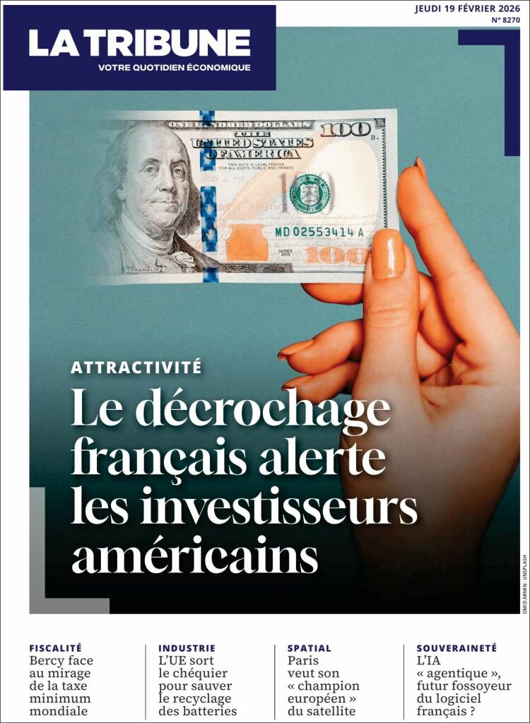 Portada de La Tribune (Francia)
