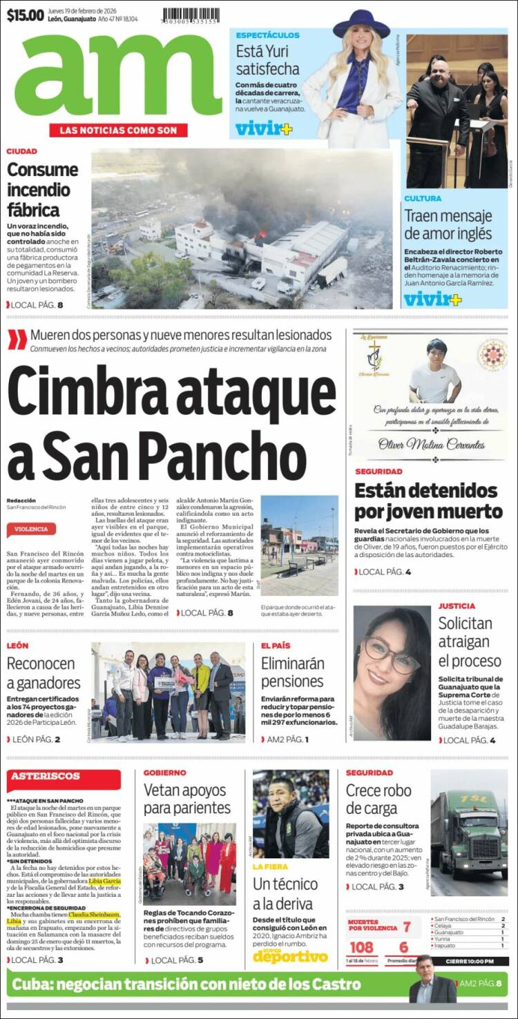 Portada de Al Día A.M. (M&eacute;xico)