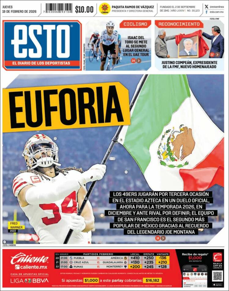 Portada de Esto (M&eacute;xico)