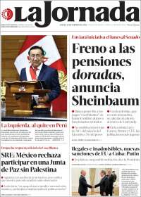 Portada de La Jornada (M&eacute;xico)