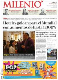 Portada de Milenio - Jalisco (M&eacute;xico)