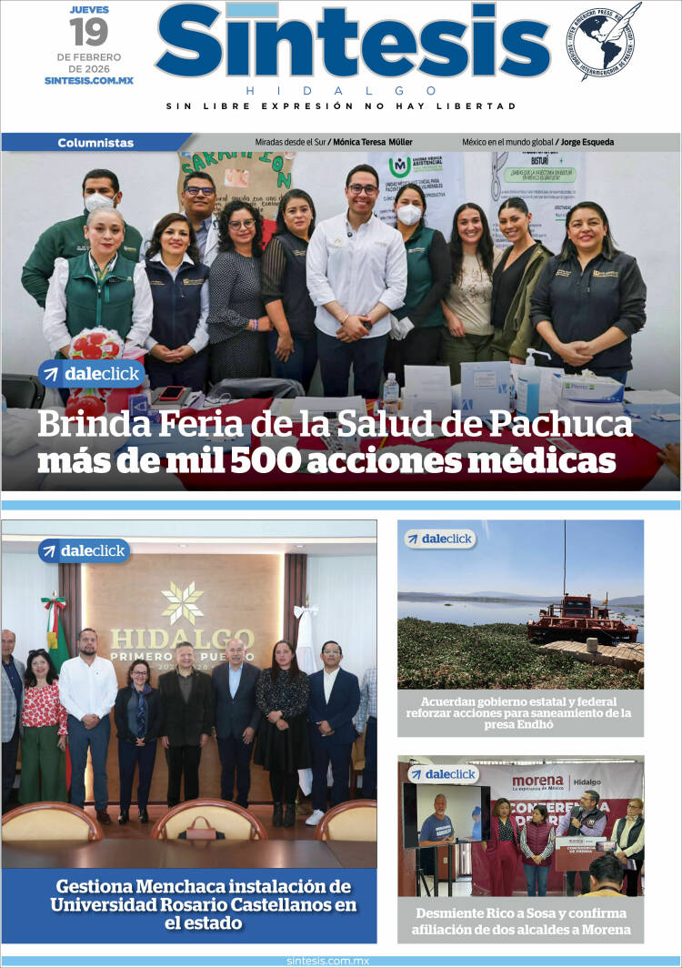 Portada de Sistesis - Hidalgo (M&eacute;xico)