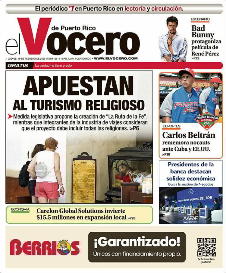 Portada de Vocero (Puerto Rico)