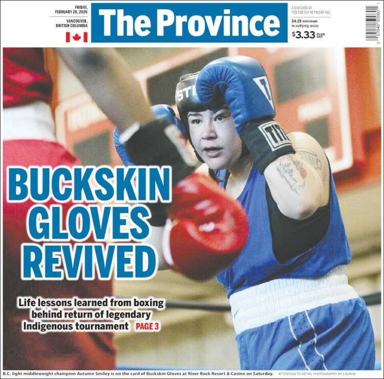 Portada de The Province (Canad&aacute;)