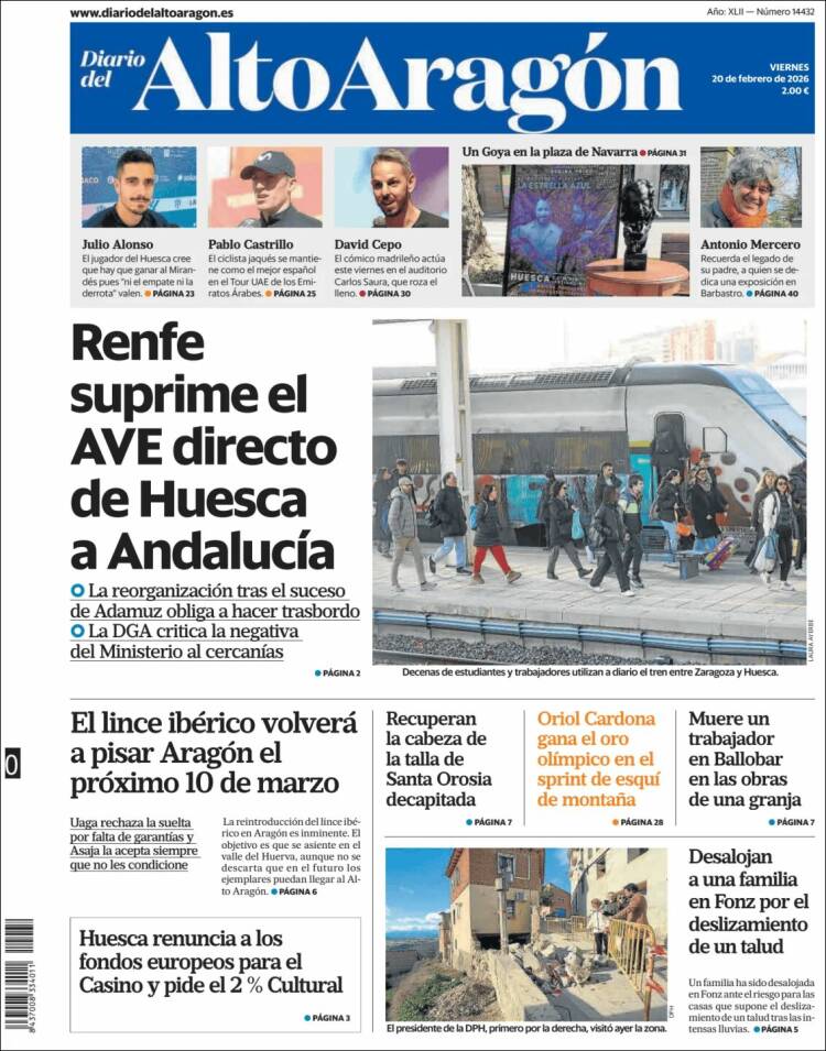 Portada de Diario del AltoAragón (Espa&ntilde;a)