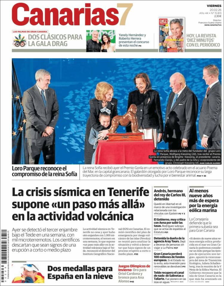 Portada de Canarias 7 (Espa&ntilde;a)