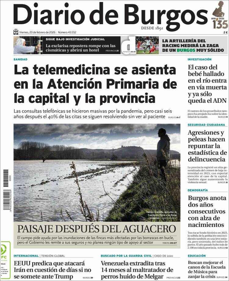 Portada de Diario de Burgos (Espa&ntilde;a)