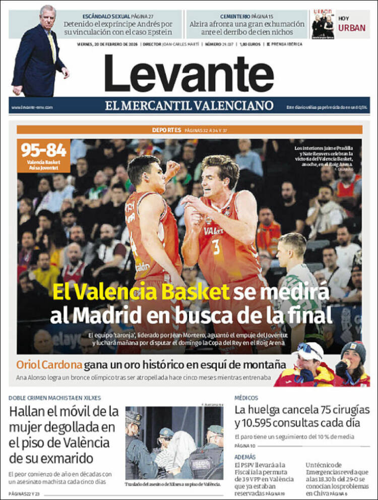 Portada de Levante (Espa&ntilde;a)
